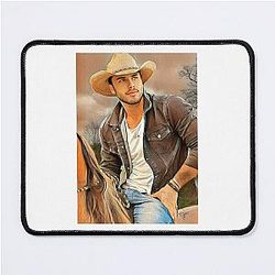 Retro Romantic Graphic Gift Mouse Pad Cowboy Western Movie Cool Music