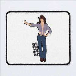 Retro Vintage Romantic Western Movie Love Mouse Pad