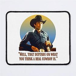 Needed Gifts for American Urban Cowboy Western Movie Fans Mouse Pad