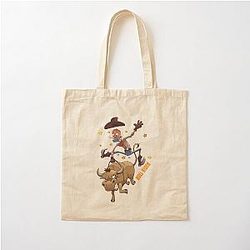 Vintage Retro Western Urban Cowboy Movie Love Cotton Tote Bag