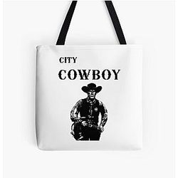 Vintage Western Cowboy Movie Gift For Everyone Urban Retro Tote Bag