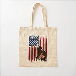 Graphic Cotton Tote Bag Music Urban Cowboy Western Retro Cute Romantic Movie Gift