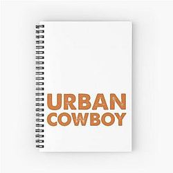 Music Retro Romantic Urban Cowboy Western Movie Gift Graphic Spiral Notebook