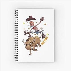 Vintage Western Cowboy Movie Love Spiral Notebook