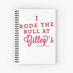 Mens Best Western Urban Cowboy Movie Gift Spiral Notebook