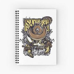 Men's Romantic Cowboy Western Notebook for Fans