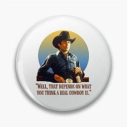 Needed American Cowboy Romantic Western Movie Gifts Pin