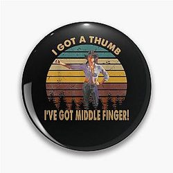 Great Romantic Cowboy Western Movie Music Fan Pin