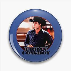 Urban Cowboy Vintage Image Pin