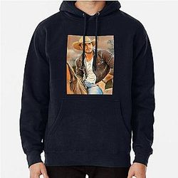 Music Graphic Cowboys Western Urban Retro Gift Pullover Hoodie
