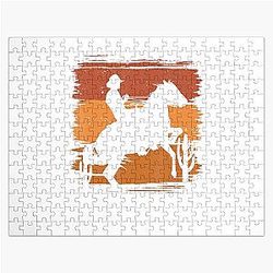 Vintage Retro Western Cowboy Movie Gifts Best Mens Jigsaw Puzzle