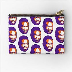 Uriah Hall Purple Zipper Pouch
