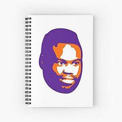 Uriah Hall Orange Spiral Notebook