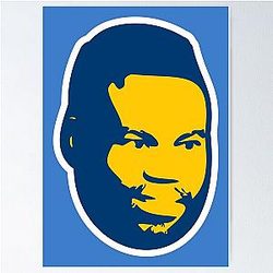 Uriah Hall Blue Poster