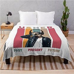 Usher present future throw blanket