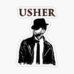 Minimalist Women's Usher Sticker