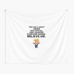 Usher Trump Tapestry