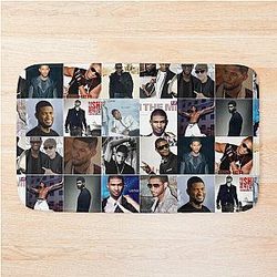 Usher Singer Bath Mat Photo Collage