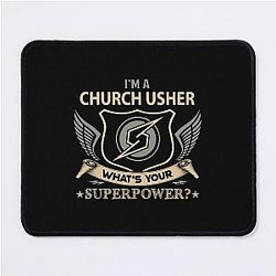 Church Usher Mouse Pad