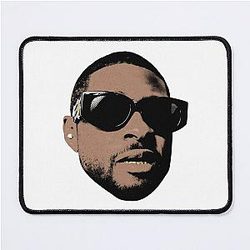 Pop Art Face Usher Mouse Pad