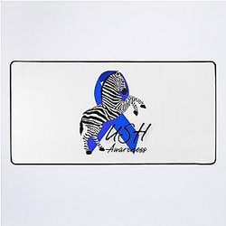 Usher Syndrome Awareness Ribbon Desk Mat