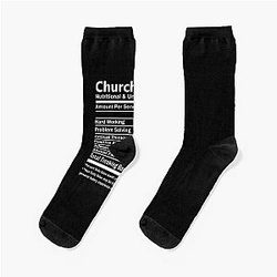 Church Usher T-Shirt Nutritional Factors Gift Item Tee Socks