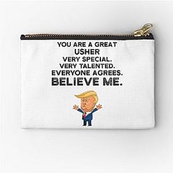 Usher Funny Trump Zipper Pouch