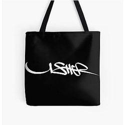 Usher All Over Print Tote Bag