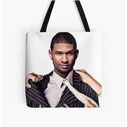 Usher vs All Print Tote Bag