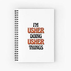 I'm Usher Doing Things Spiral Notebook