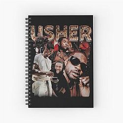 Classic 90s Usher Music Iconic Spiral Notebook