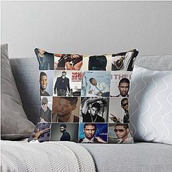 Usher Singer Throw Pillow