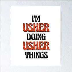 Usher Doing Usher Things Poster