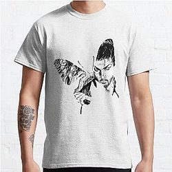 For Mens Womens Butterfly Sasaki Kojiro And Musashi Miyamoto - Vagabond 309 Musashi Vagabond Manga Classic T-Shirt RB0307 [ID10120]