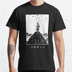 Miyamoto Musashi From Vagabond Manga - 宮本武藏 Classic T-Shirt RB0307 [ID10096]