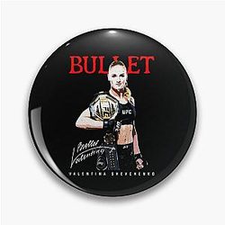 Valentina Shevchenko Kickboxing Tshirt Pin