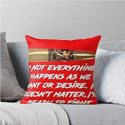 Valentina Shevchenko I'm Ready to Fight UFC 266 Throw Pillow