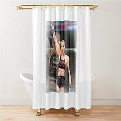 Valentina Shevchenko T-Shirt Shower Curtain