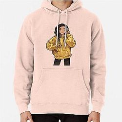 Valkyrae Hoodies - Valkyrae Light Pink Pullover Hoodie