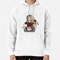 Valkyrae Hoodies - Valkyrae making bacon Pullover Hoodie RB1510