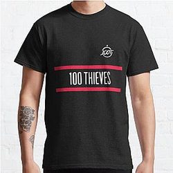 Valkyrae T-Shirts - 100thieves 2022 PRIMARY Classic T-Shirt