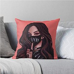 Valkyrae Pillows - New! Beautiful Valkyrae Cool Girl Throw Pillow