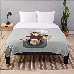 Valkyrae Blanket - Valkyrae making bacon Throw Blanket RB1510