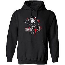 New Valkyrae Hoodie - Fashion Valkyrae Blood Black Pullover Hoodie