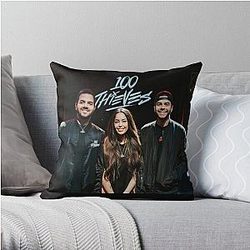 Valkyrae Pillows - Valkyrae 100 thieves Throw Pillow RB1510