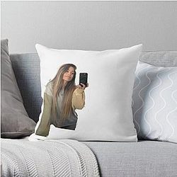 Valkyrae Pillows - Valkyrae bathroom Selfie  Throw Pillow RB1510