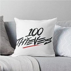 Valkyrae Pillows - Valkyrae 100 thieves Throw Pillow RB1510