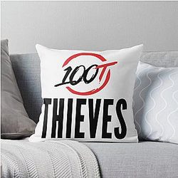 Valkyrae Pillows - Valkyrae 100 thieves Throw Pillow RB1510