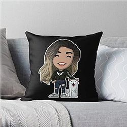 Valkyrae Pillows - Valkyrae shirt and sticker Throw Pillow RB1510