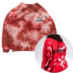 Valkyrae Sweatshirt - Valkyrae Radiant Dye Bold Red Sweatshirt Pullover